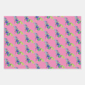 Cute Halloween kleurrijke vleermuizen neontrendy m Inpakpapier Vel (Voorkant 2)