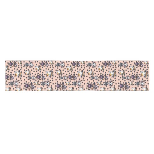 Cute Halloween Korte Tafelloper (Horizontaal)