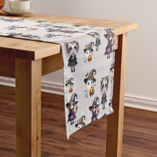 Cute Halloween Korte Tafelloper (Voorbeeld)