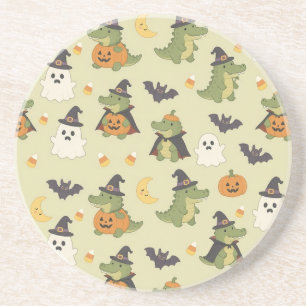 Cute Halloween Kostuum Krokodillen Onderzetter