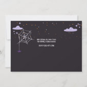 Cute Halloween Kostuum Modern Verjaardagsfeestje Kaart (Achterkant)