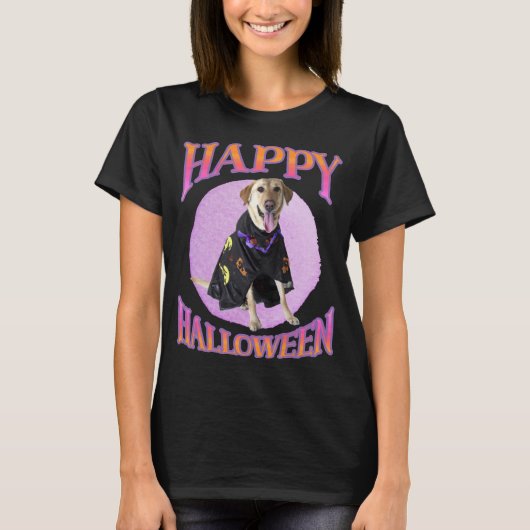 Cute Halloween Labrador T-shirt (Voorkant)