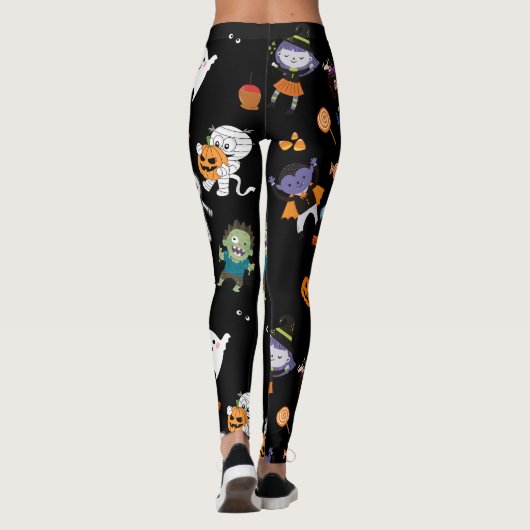 Cute Halloween Leggings (Achterkant)