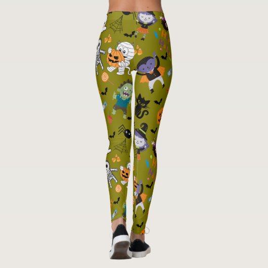 Cute Halloween Leggings (Achterkant)