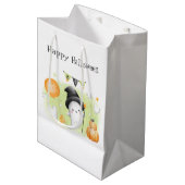 Cute Halloween Little Boo Gift Bag1 Medium Cadeauzakje (Voorkant Gekanteld)