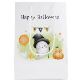 Cute Halloween Little Boo Gift Bag1 Medium Cadeauzakje (Achterkant)