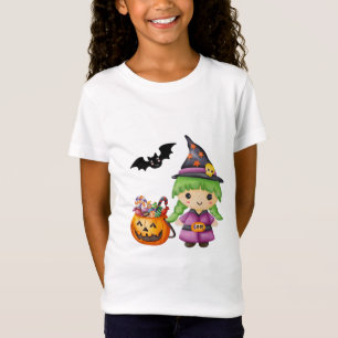 Cute Halloween Little Witch en Halloween Snoep T-shirt