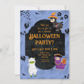 Cute Halloween Llama 1 Party Kaart (Voorkant)