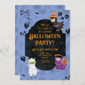 Cute Halloween Llama 1 Party Kaart (Voorkant / Achterkant)