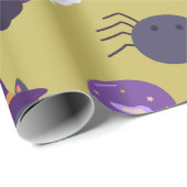 Cute Halloween Magic en Witch Attributes Cadeaupapier (Rol Hoek)