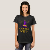 Cute Halloween matching couples i am his Witch Adu T-shirt (Voorkant volledig)