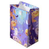 Cute Halloween Medium Cadeauzakje (Achterkant Gekanteld)