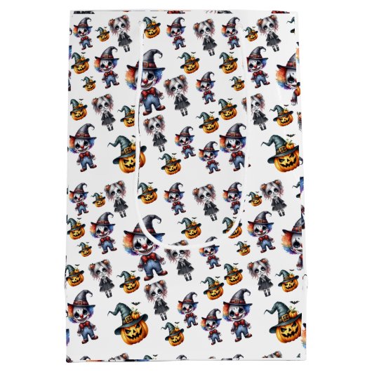 Cute Halloween Medium Cadeauzakje (Achterkant)