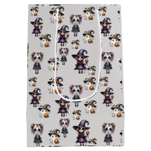 Cute Halloween Medium Cadeauzakje (Achterkant)