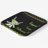 Cute Halloween Monster Girl Halloween Party Papieren Bordje (Gebogen)