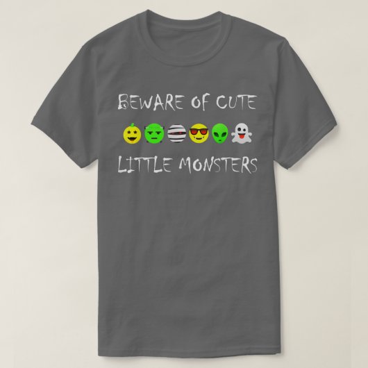 Cute Halloween Monsters104 1461 T-shirt (Design voorkant)