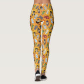 Cute Halloween Monsters Pattern Leggings (Achterkant)