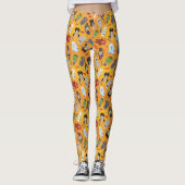 Cute Halloween Monsters Pattern Leggings (Voorkant)