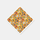 Cute Halloween Monsters Pattern Servetten (Hoek)