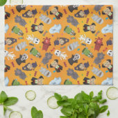 Cute Halloween Monsters Pattern Theedoek (Gevouwen)