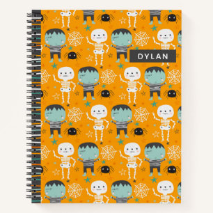 Cute Halloween Monsters Personalized Sketchbook Notitieboek