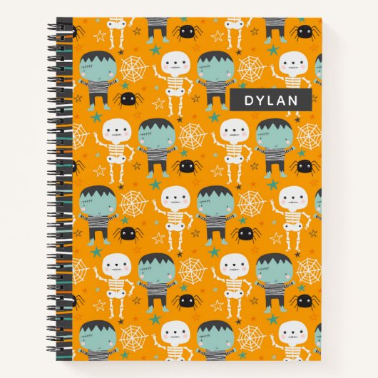 Cute Halloween Monsters Personalized Sketchbook Notitieboek (Voorkant)