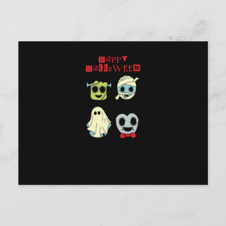 Cute Halloween Monsters Postcard - Funny Boo Be Feestdagenkaart