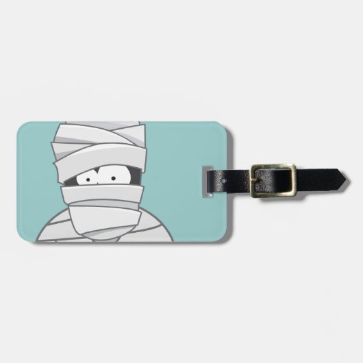 Cute Halloween Mummy  Bagagelabel (Voorkant horizontaal)