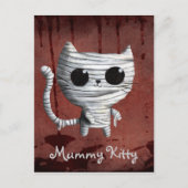 Cute Halloween Mummy Cat Briefkaart (Voorkant)