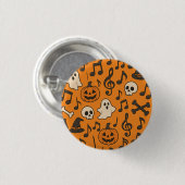 Cute Halloween Music Button (Voorkant /achterkant)