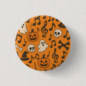 Cute Halloween Music Button (Voorkant)