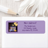 Cute Halloween New Home Return Address Labels (Insitu)