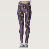 Cute Halloween Night Owl Leggings (Voorkant)