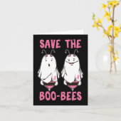 Cute Halloween Oktober Breast Cancer Awareness Sav Kaart (Gele Bloem)