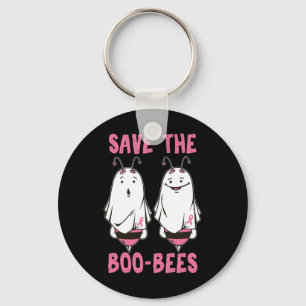 Cute Halloween Oktober Breast Cancer Awareness Sav Sleutelhanger