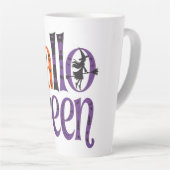 Cute halloween orange purple latte mok (Rechterhoek)