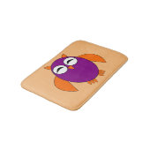Cute Halloween Owl Bath Mat (Gekanteld)