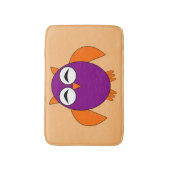 Cute Halloween Owl Bath Mat (Voorkant Verticaal)