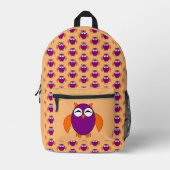 Cute Halloween Owl Bedrukte Rugzak (Voorkant)