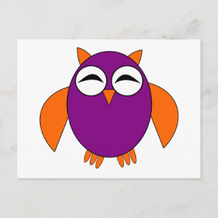 Cute Halloween Owl Briefkaart
