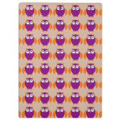 Cute Halloween Owl Clipboard Klembord (Achterkant)