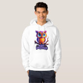 Cute Halloween Owl – Colorful Spooky Night Art Hoodie (Voorkant volledig)