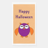 Cute Halloween Owl Custom Servet (Voorkant)