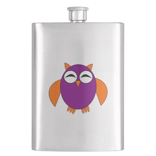 Cute Halloween Owl Flasks Heupfles (Voorkant)