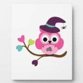 Cute Halloween Owl Fotoplaat (Voorkant)