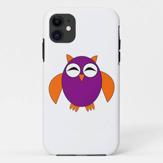 Cute Halloween Owl iPhone Case (Achterkant)