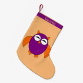 Cute Halloween Owl kerststop Kleine Kerstsok (Voorkant (Hangend))
