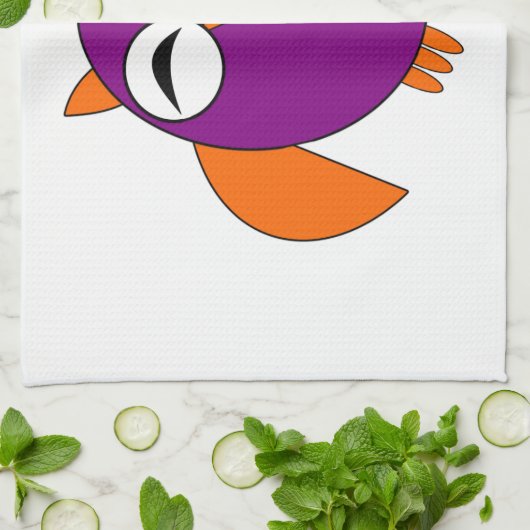 Cute Halloween Owl Kitchen Towel Theedoek (Gevouwen)
