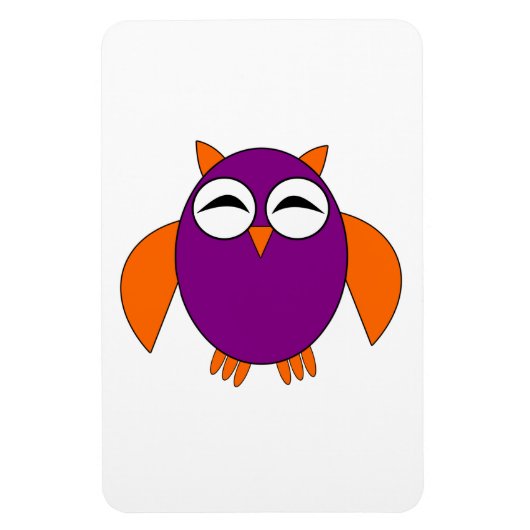 Cute Halloween Owl Magnet Magneet (Verticaal)