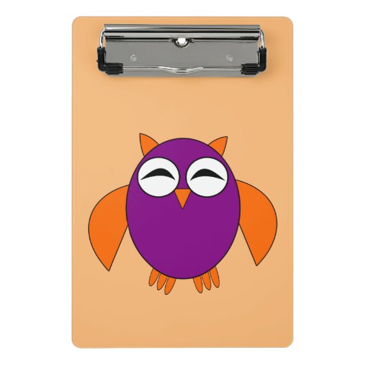 Cute Halloween Owl Mini Clipboard Klembord (Voorkant)